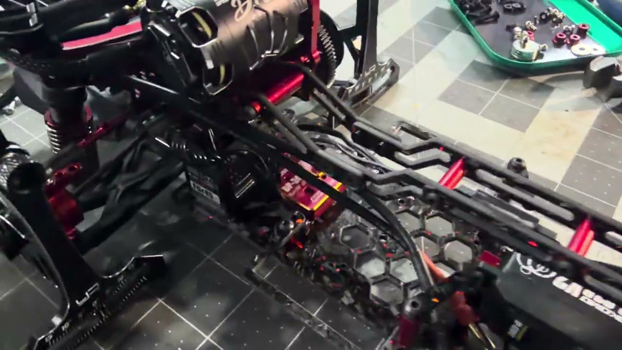 Mst2.5 rmx bingo wasp rc design carbon forged red chassis 