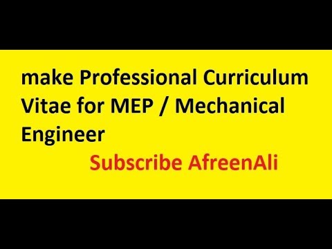 how to make a professional curriculum vitae