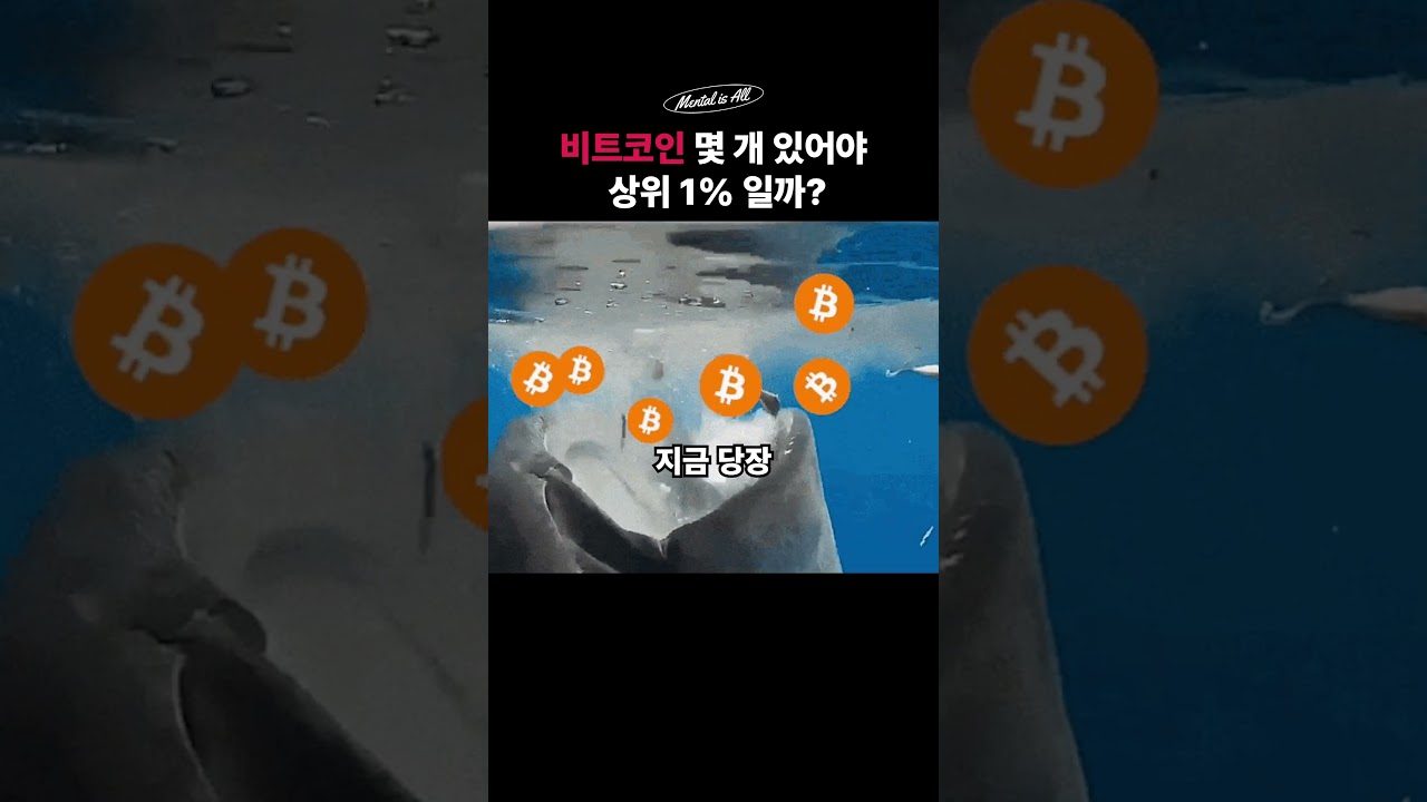 비트코인 몇 개 있어야 상위 1%일까? - YouTube