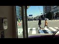 【あかいくつ】横浜市営バス あかいくつМルートみなとみらい経由循環桜木町駅前行き前面展望