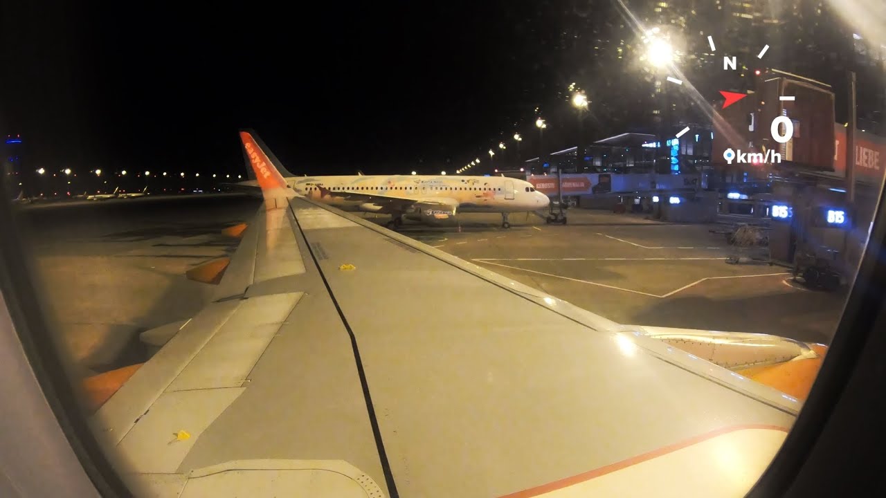 Landung BER - BERLIN-BRANDENBURG Willy Brandt Airport • easyJet A320 (Nachtlandung // Night Landing)