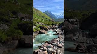 Rivers look better when they carry only water.#uttarakhand #explore  #nature #shorts #shortsindia