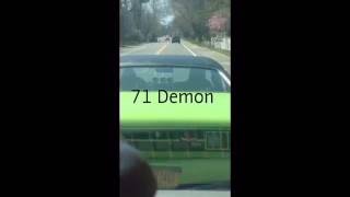 1971 Plymouth Demon Burnout