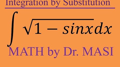 How to integrate sqrt(1-sinx), indefinite integral, trigonometric identities, calculus