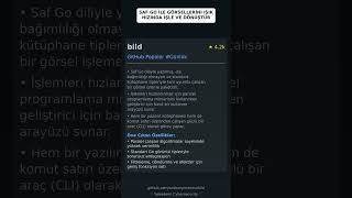 GitHub Trend Depoları: anthonynsimon/bild 🇹🇷