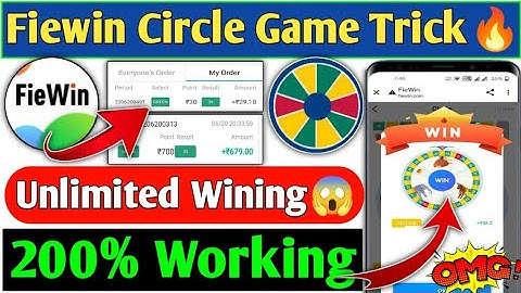 FieWin Circle Game Wining Trick  FieWin Circle Game Tricks 🤯 FieWin Unlimited Trick || Fiewin🤑