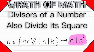 Proof: Divisors of a Number are a Subset of the Divisors of its Square