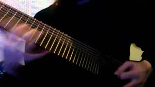 9 string sweep arpeggio example on a 16-tone microtonal guitar Details