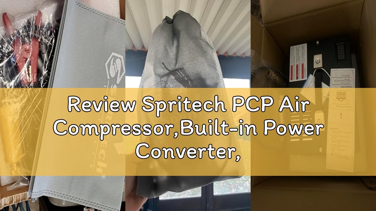 Review Spritech PCP Air Compressor,Built-in Power Converter,Portable 4500Psi/30Mpa,Water/Oil-Free,PC