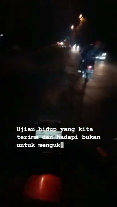 Wa story motovlog ride malam