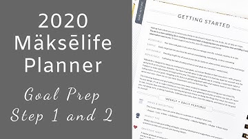 Setting Up My Mäksēlife Planner for 2020! | Goal Prep- Step 1 & 2 | The Pixie Planner