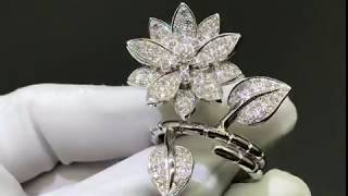 Career Overview van cleef arpels Lotus Between the Finger Ring
