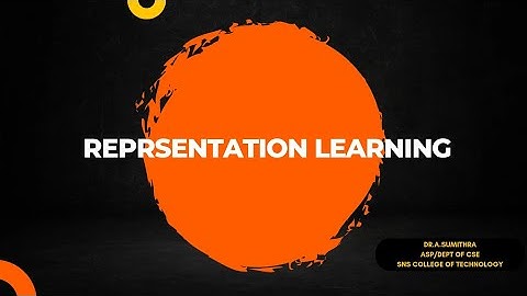 Representation Algorithm | Course Video Lecture | SNS Institutions