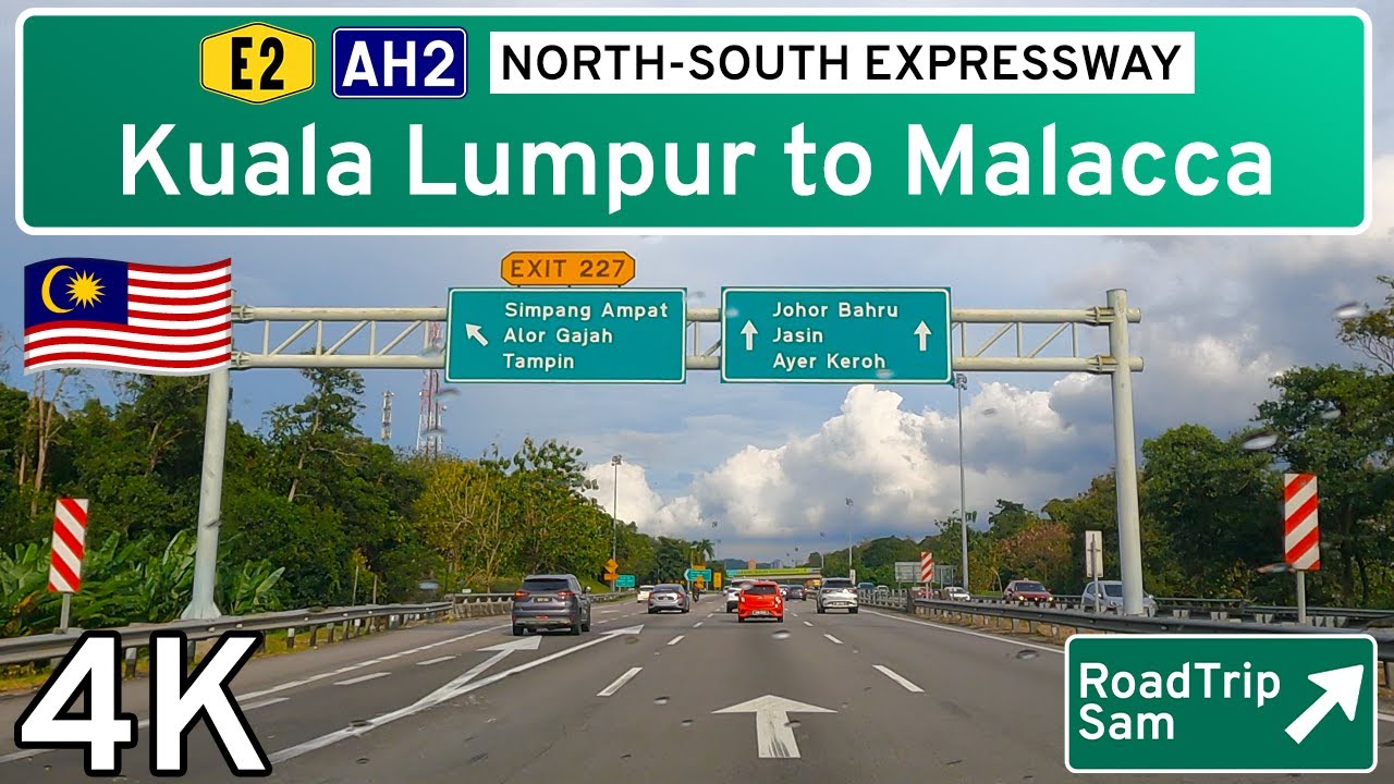 Drive from Kuala Lumpur to Malacca - Malaysia 🇲🇾 - POV / music