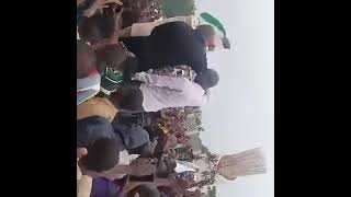 Supporters of the coup in Niger Celebrating