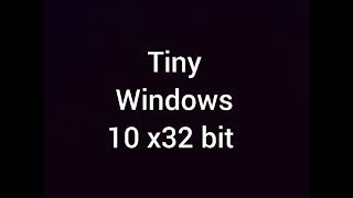 İntel Atom 230 cpu mini pc de Tiny Windows x86-x64 ile normal windows 7 x86 Ultimate karşılaştırması