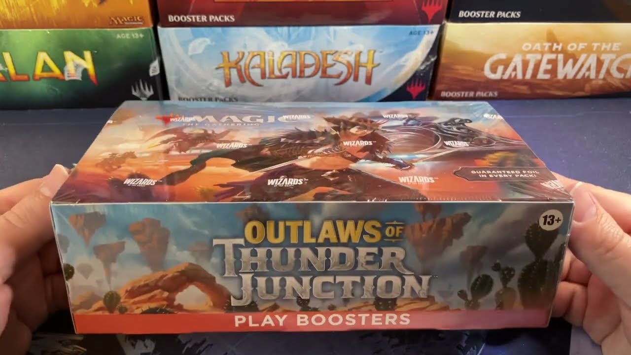 Amazing Outlaws Of Thunder Junction Play Booster Box Opening! Magic The  Gathering MTG OTJ Best Box?