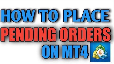 How to place pending orders on MT4 || Forex Trading