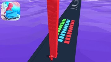 STACK COLORS! All Levels Gameplay, New Update Level 58 (iOS, android)