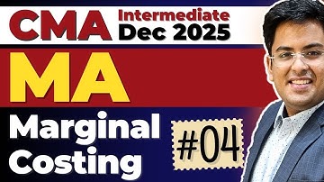 CMA Intermediate MANAGEMENT ACCOUNTING | Dec (2025) | Practice Session - 13 | Gourav Kabra