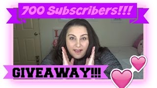 700 Subscriber Giveaway!! CLOSED