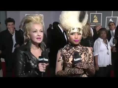 Nicki Minaj Meets Cyndi Lauper at The Grammys