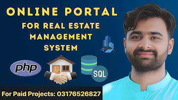 Online Real Estate Management System in PHP | Property Listing Portal | CS619 Final Year Project
