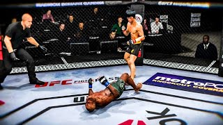 BRUCE LEE VS KAMARU THE NIGERIAN NIGHTMARE USMAN | UFC 3 BRUTAL FIGHT | UFC 3 K1 RULES | UFC 3