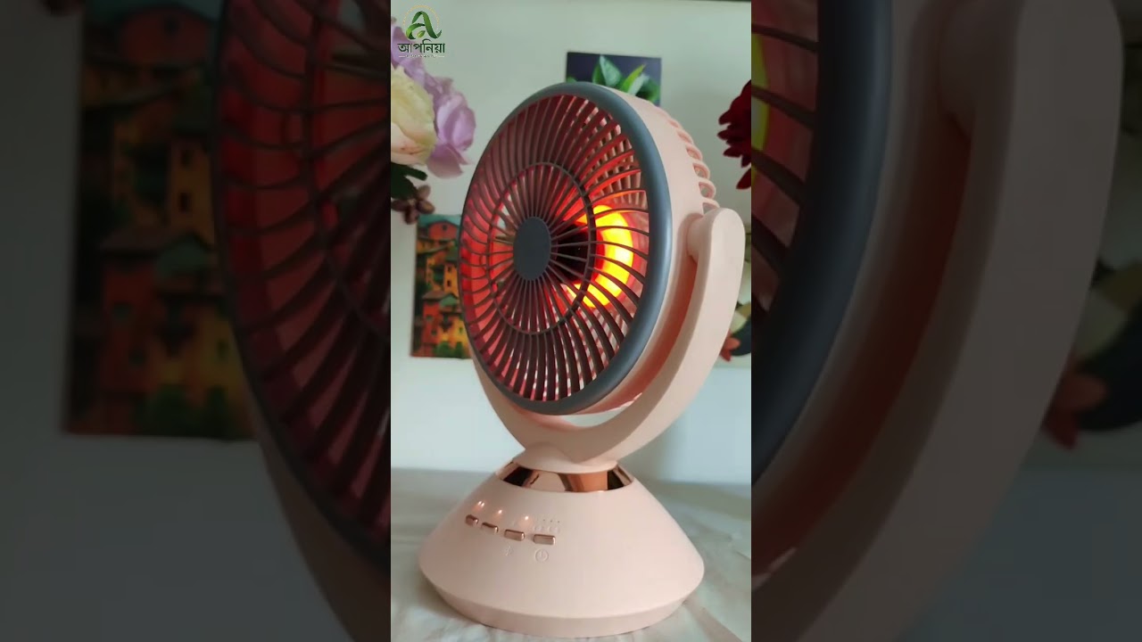 Jaysuper 2570 Rechargeable Portable Fan. 7200 mAh. RGB light, 4 speed.