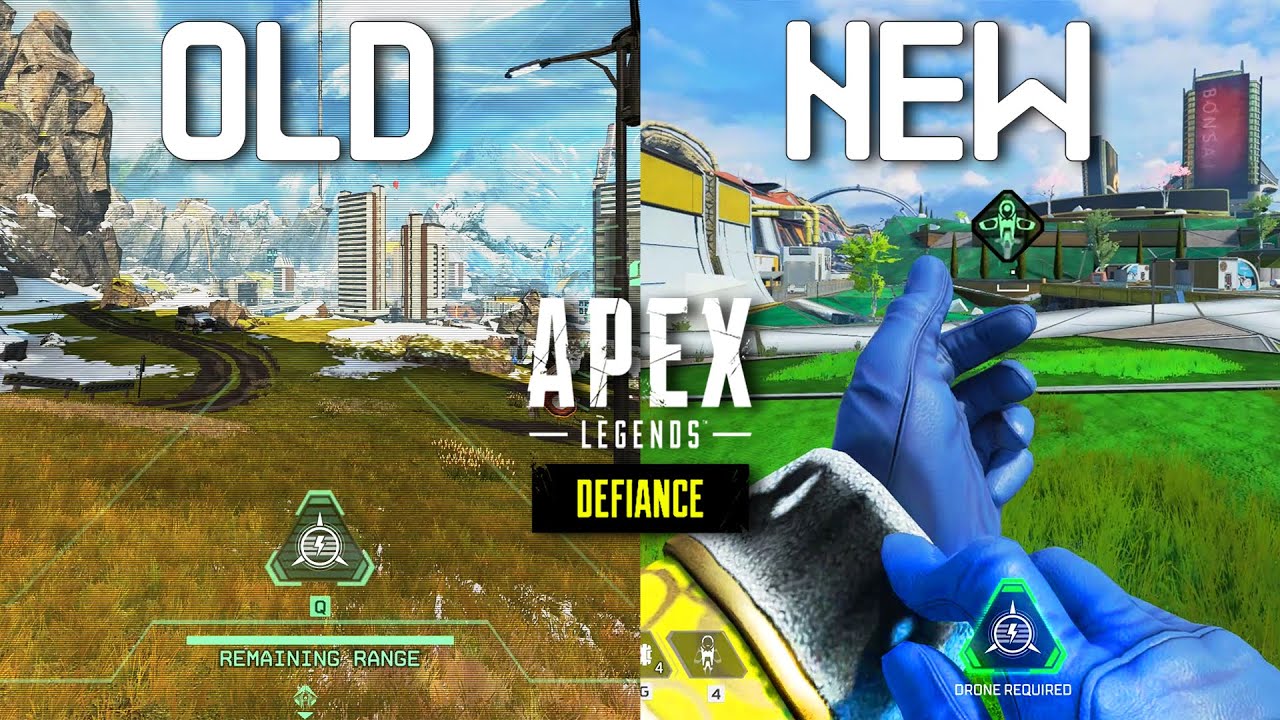 defiance ไทย  2022 Update  ALL CRYPTO Changes Before vs After - Apex Legends Season 12 Defiance
