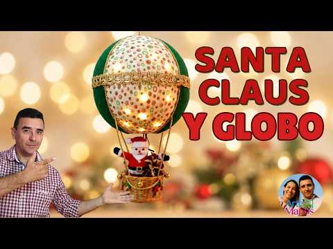 ?Cómo Hacer un GLOBO NAVIDEÑO con SANTA CLAUS Paso a Paso