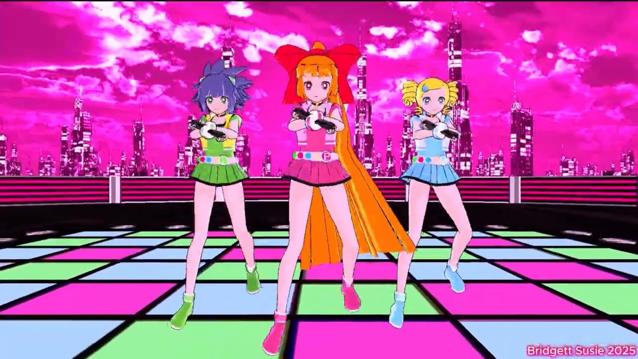 (MMD Nanoem) PowerPuff Girls Z - Gangnam Style