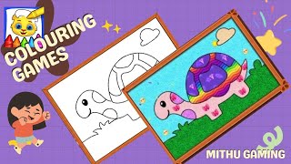 Colouring our little turtle🐢🎨🌈🖍️ colouring games for kids #ColoringGame #KidsColoring #ColoringPages screenshot 3