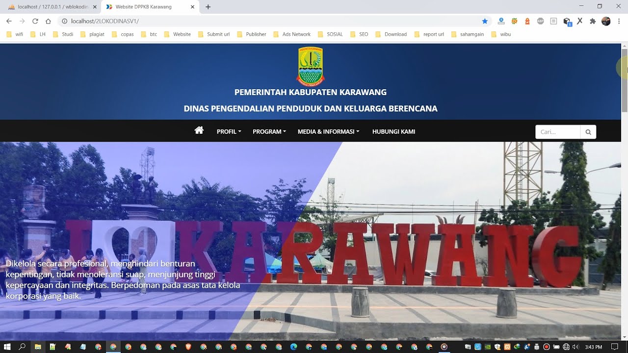 ⁣Source Code Web Portal Informasi Pemerintah Full Version