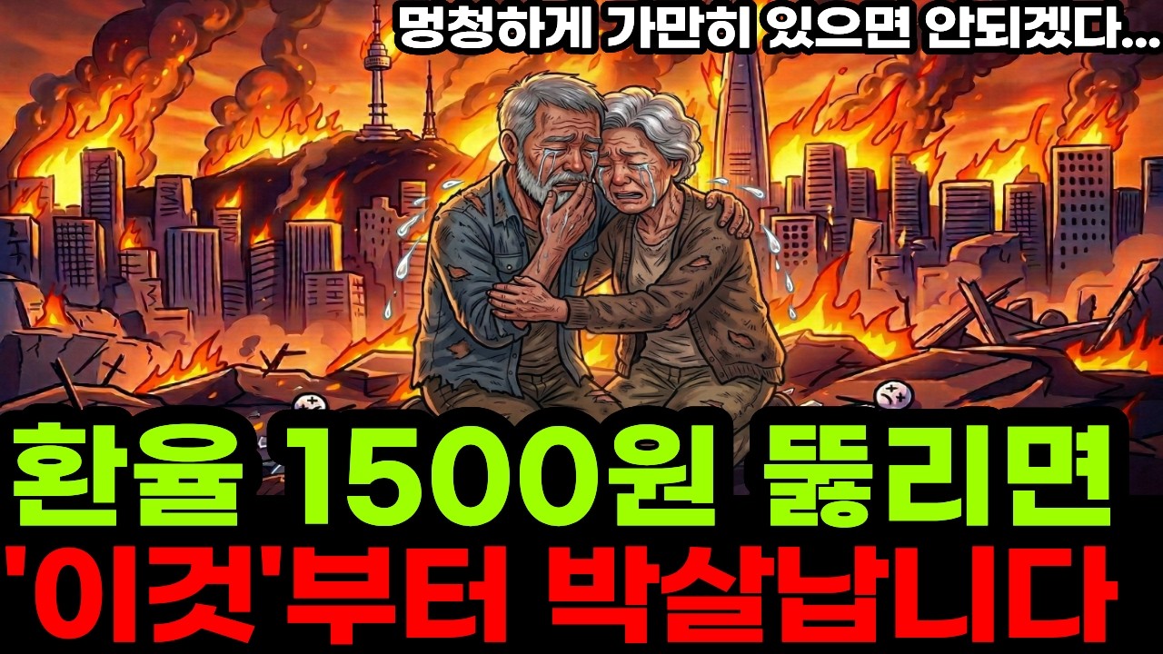 “IMF때보다 심각하다” 환율 1500원 뚫리면 제일먼저 박살나는 ‘이것’ 버리고 지금 부자들은 ‘이걸’ 모으고 있습니다