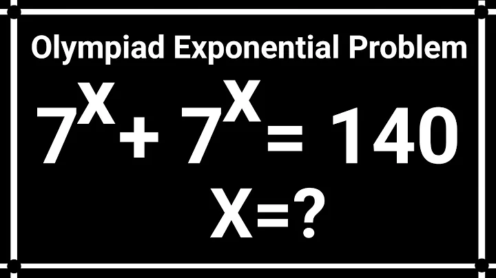 USA II A nice math olympiad exponential problem II @Bemathssolution 