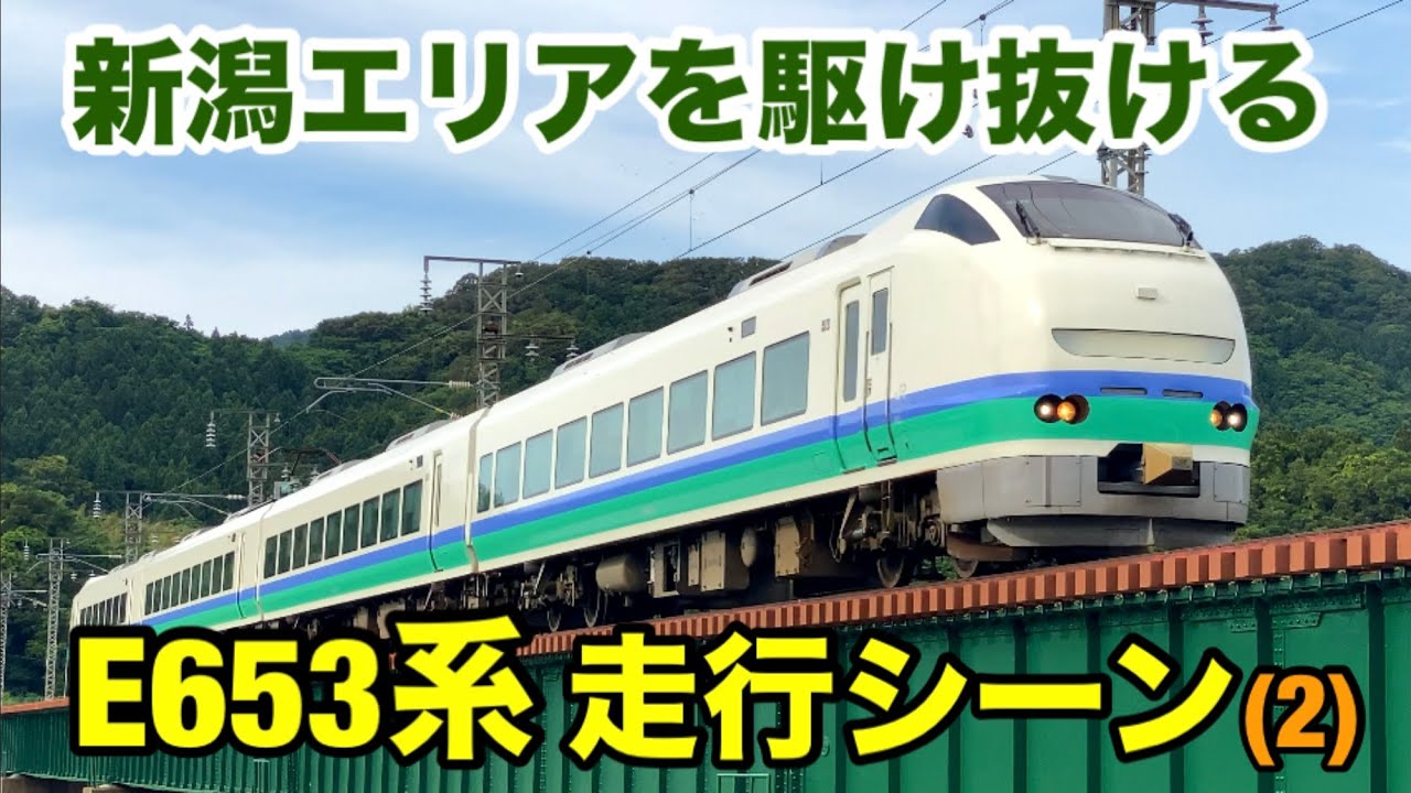 【走行シーン】新潟エリアを駆け抜けるE653系(2)