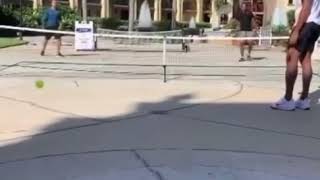 NBA Star Richard Jeffferson Throws Paddle during Pickleball