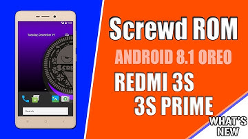 [ANDROID 8.0.0]Screwd AOSP ROM For Redmi 3S/3S Prime/3X Review & Download Links 2017