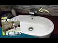 How to replace bathroom faucet in 6 minutes diy home plumbing   improvement tips