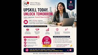 Opportunities of tomorrow begin with a skill you learn today. Learn Japanese At SNRC@snrcauthor