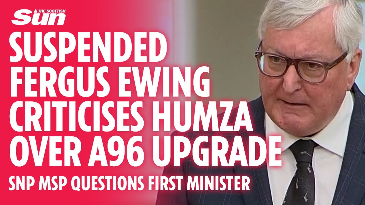 Suspended Fergus Ewing criticises Humza Yousaf during FMQs