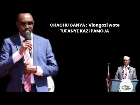 FRANCIS CHACHU GANYA SPEECH DURING GVNS INAUGURATION. - YouTube