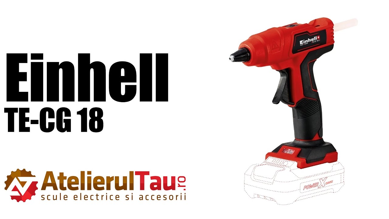 Einhell - TE-CG 18 Li PXC - Pistol de lipit cu bagheta siliconica