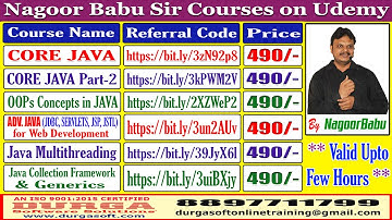 Nagoor Babu Sir Courses on Udemy