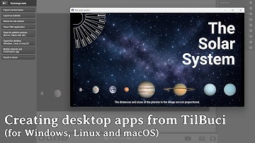 Creating a desktop app from TilBuci (for Windows, Linux and macOS)