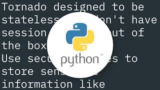 standard way to handle user session in tornado