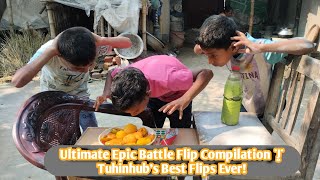 Ultimate Epic Battle Flip Compilation | Tuhinhub's Best Flips Ever! #shorts #funny #viral @MrBeast