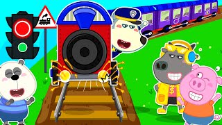 Wolfoo Train Help Wolfoo Pretend Driving Train To Bring Pengers Wf Gaming