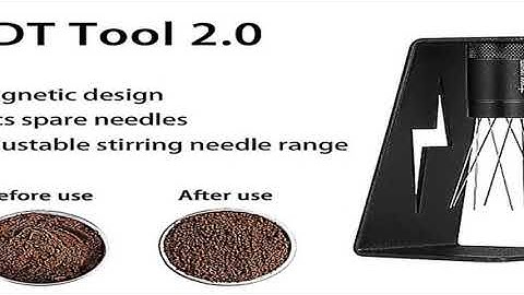 MHW-3BOMBER Adjustable WDT Espresso Distribution Tool Replaceable Needles Coffee Stirrer with Magn